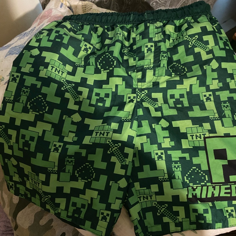 Kids Swim Trunks - Green